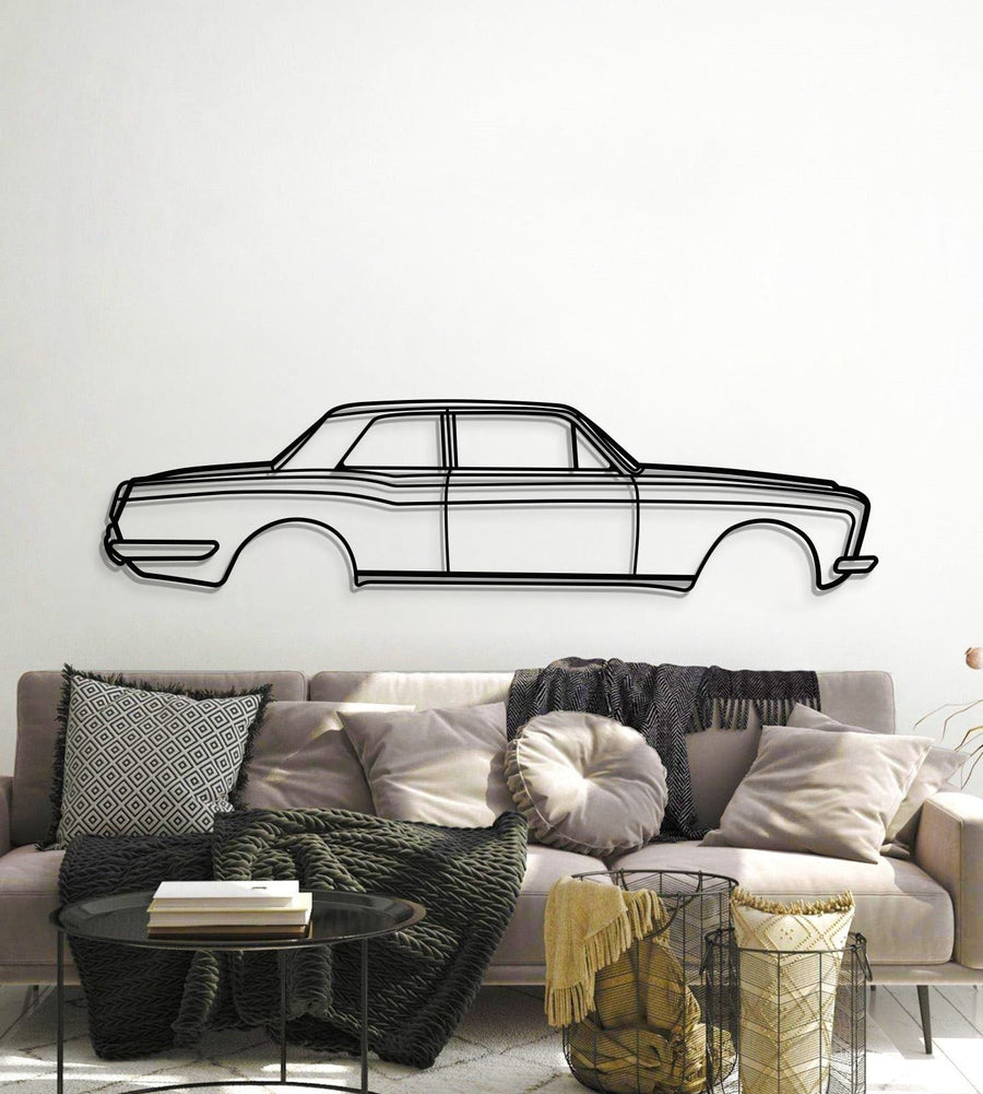 1971 Corniche Metal Car Wall Art - MT0139