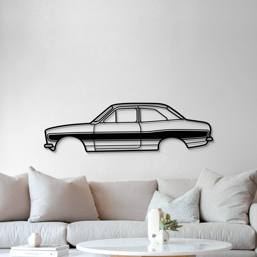 1973 Escort RS1600 Metal Car Wall Art - MT0154