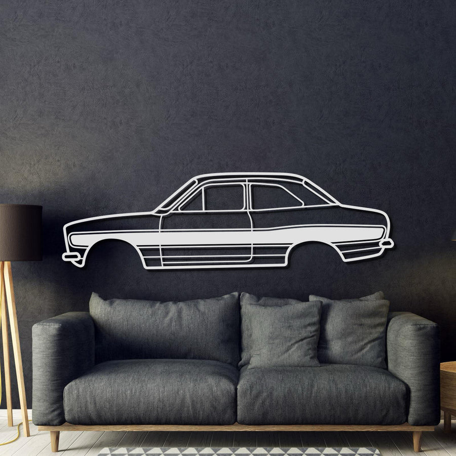 1973 Escort RS1600 Metal Car Wall Art - MT0154