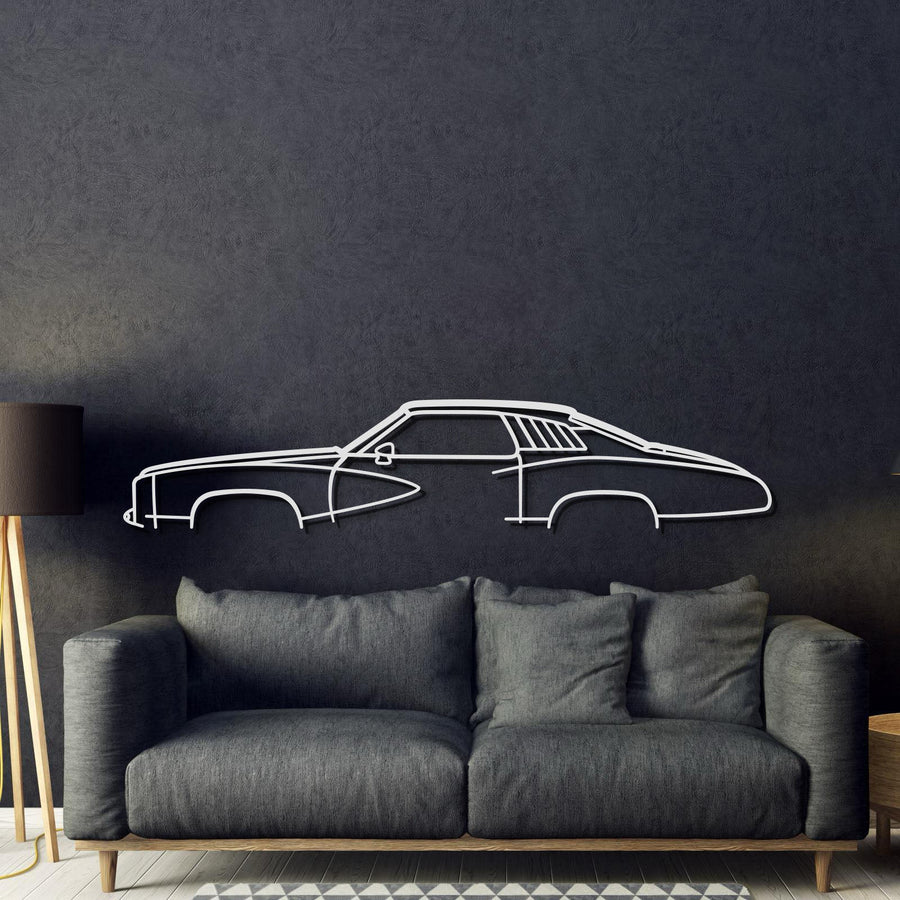 1973 Grand Am Metal Car Wall Art - MT0156