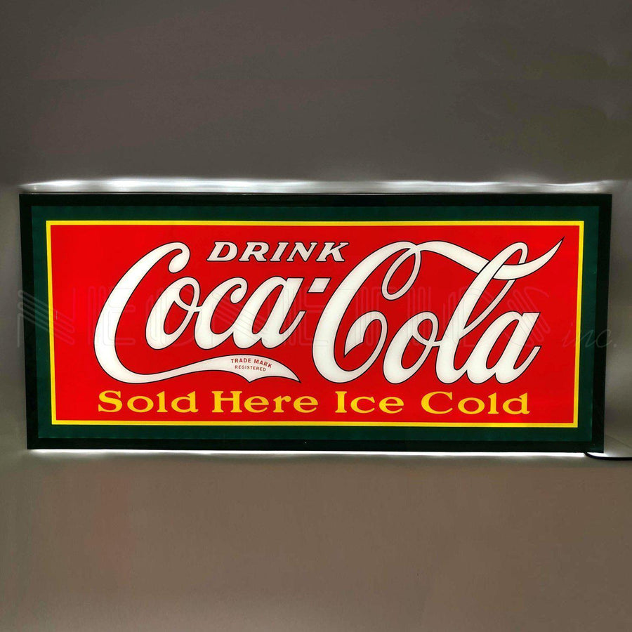 Drink Coca-Cola Sold Here Ice Cold Slim LED Sign