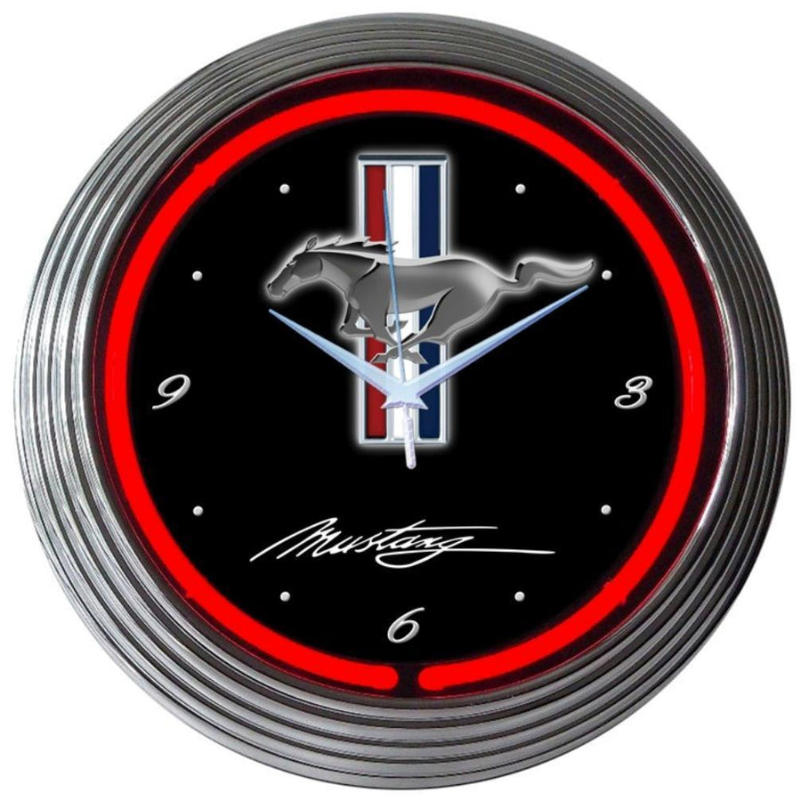 Ford Mustang Neon Clock